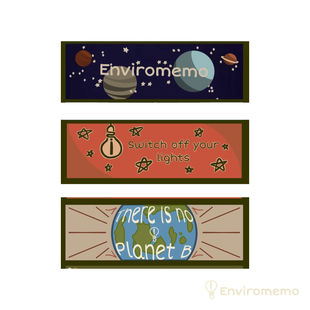 Enviromemo Energy Saving Stickers - Set of 3