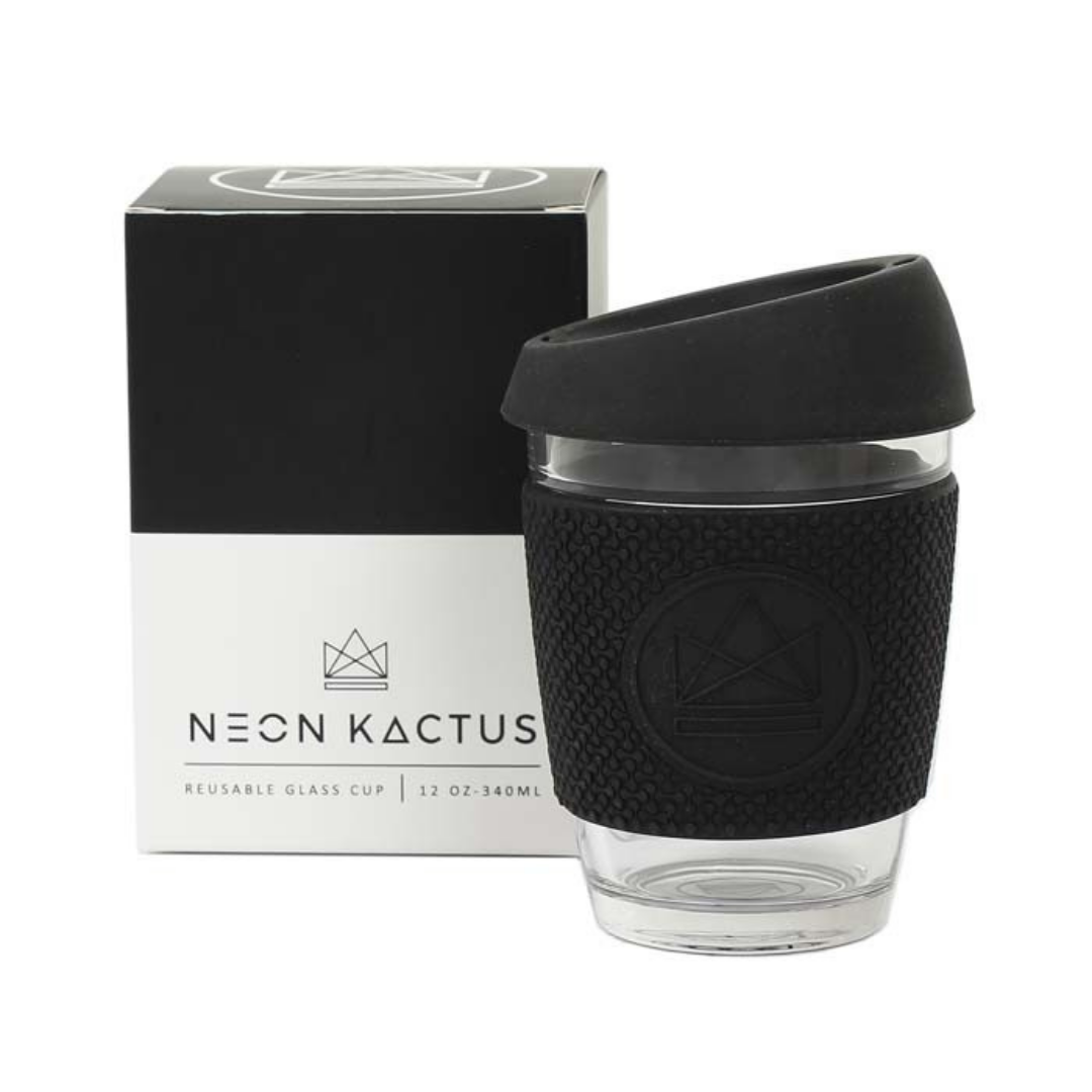 Neon Kactus Reusable Glass Water Bottle 550ml – Diamond Parrot Accessory  Emporium